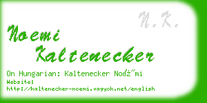 noemi kaltenecker business card